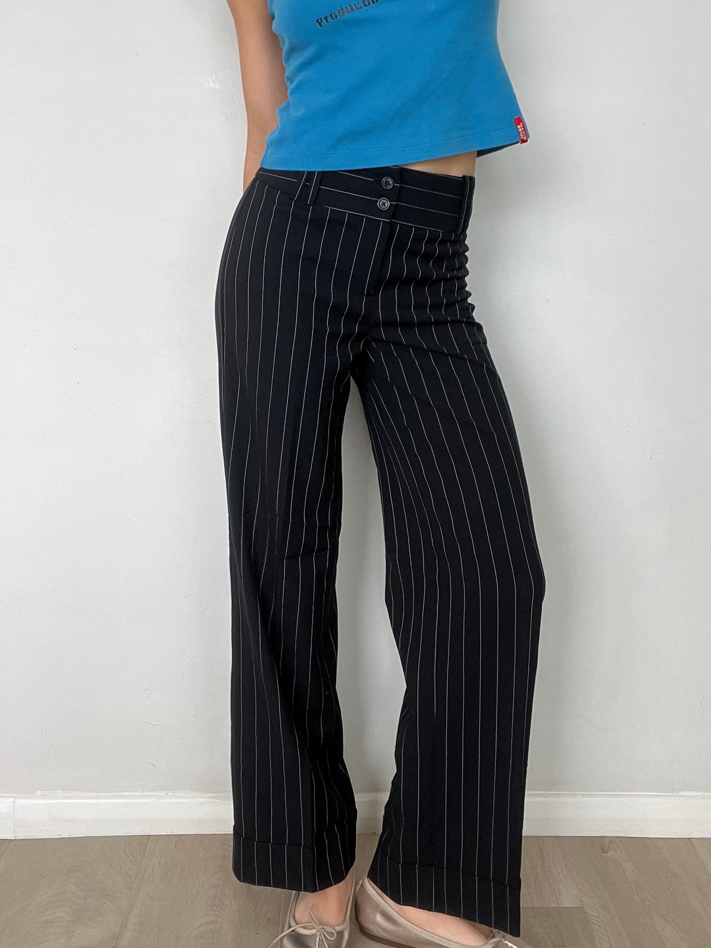 pinstripe trousers, XS/S