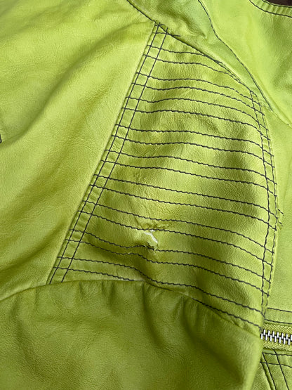 green leather jacket, M/L