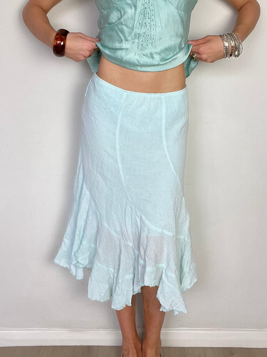 Jane Norman ruffle skirt, S
