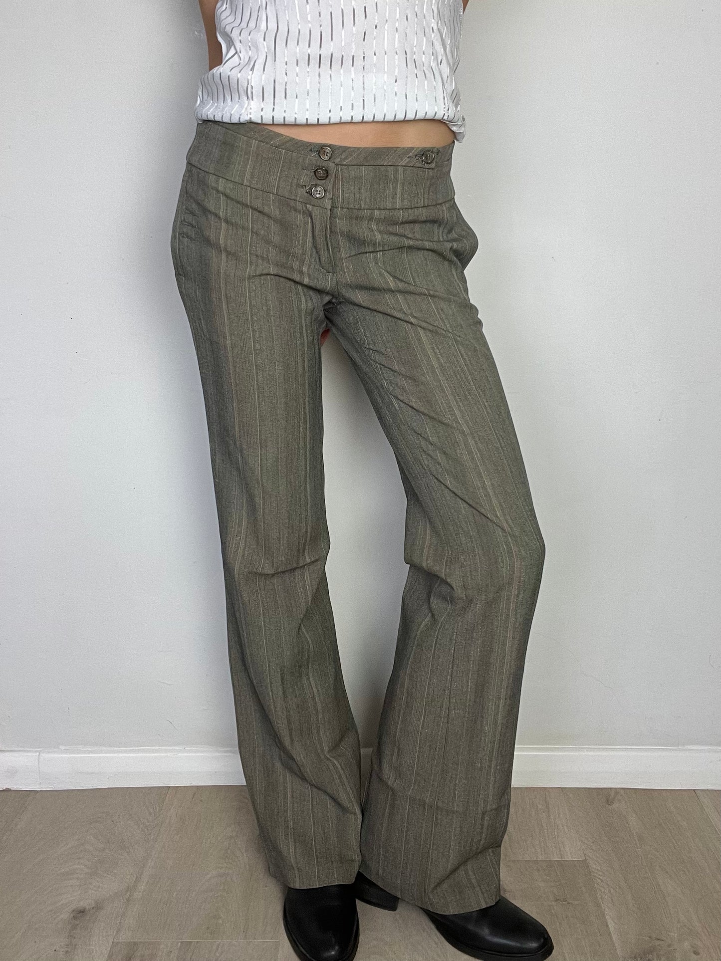 striped suit trousers, S/M