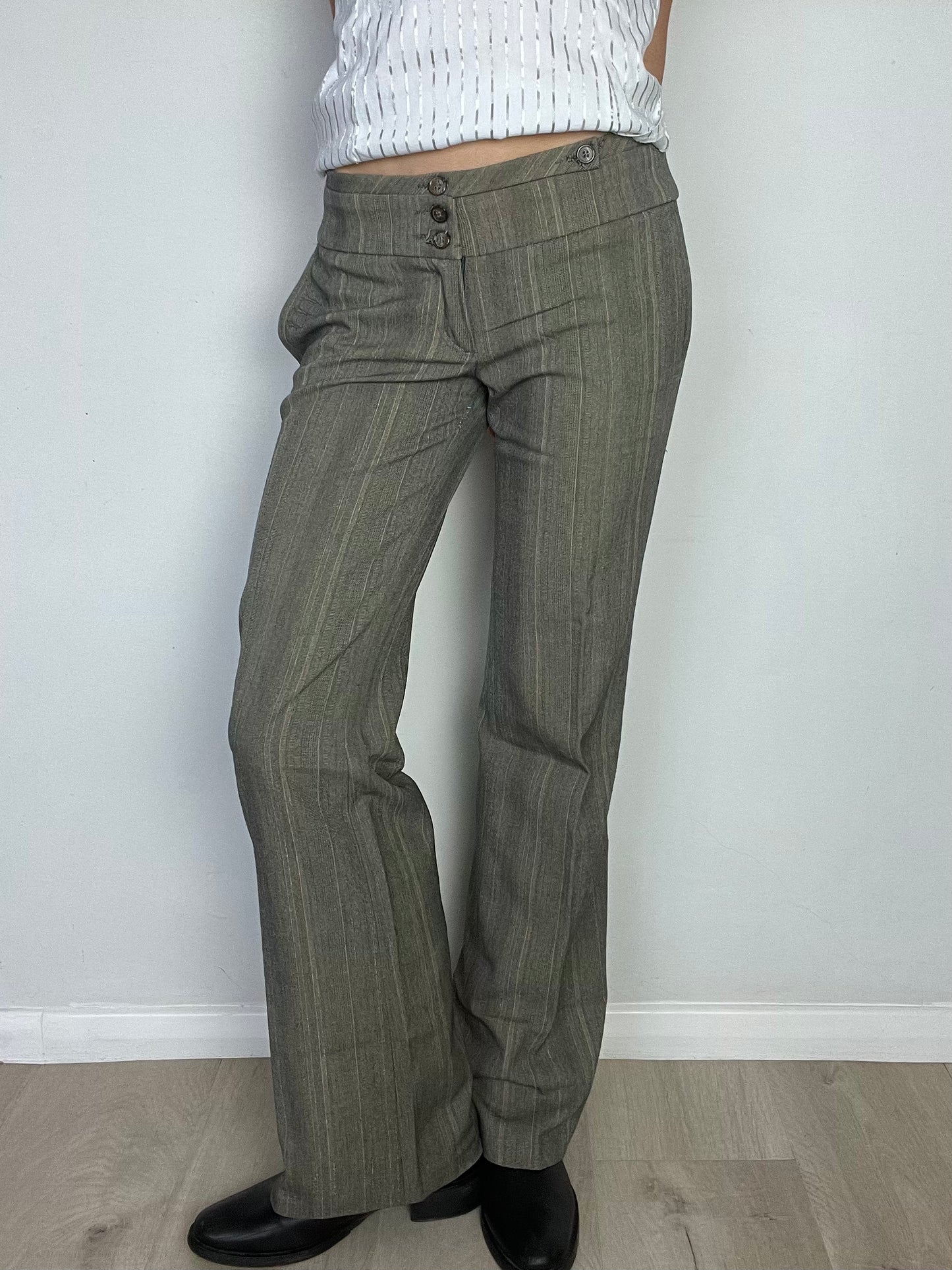 striped suit trousers, S/M