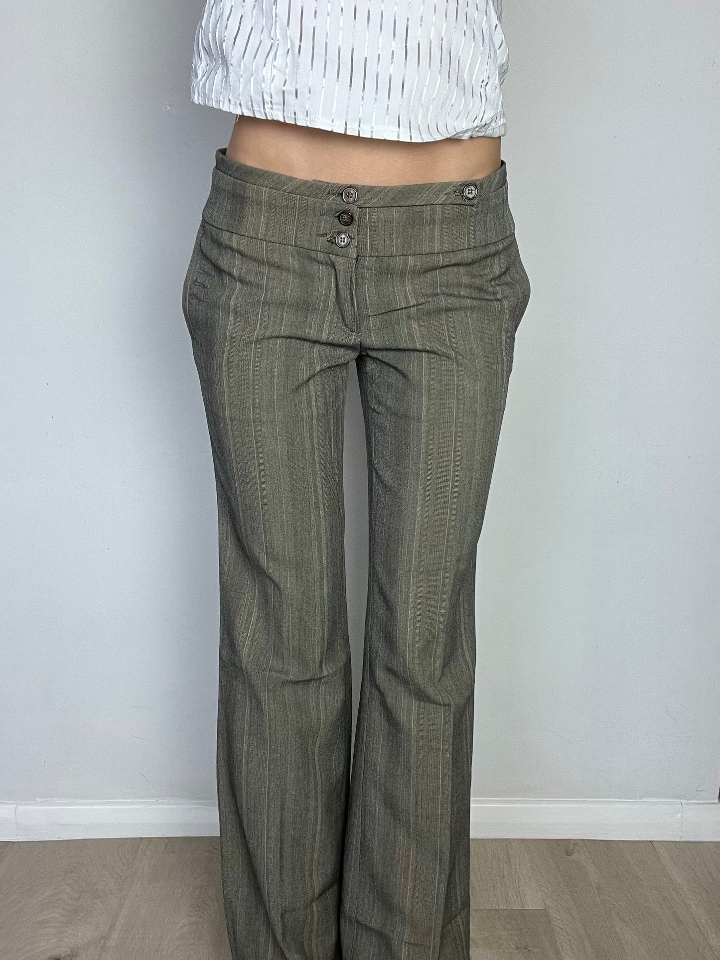 striped suit trousers, S/M