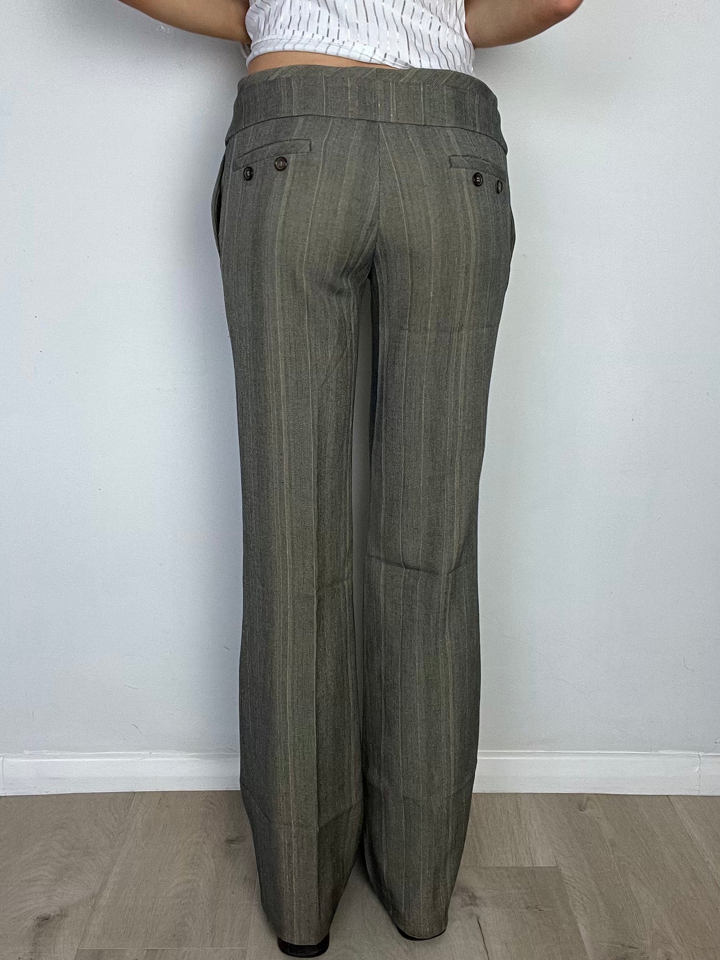 striped suit trousers, S/M
