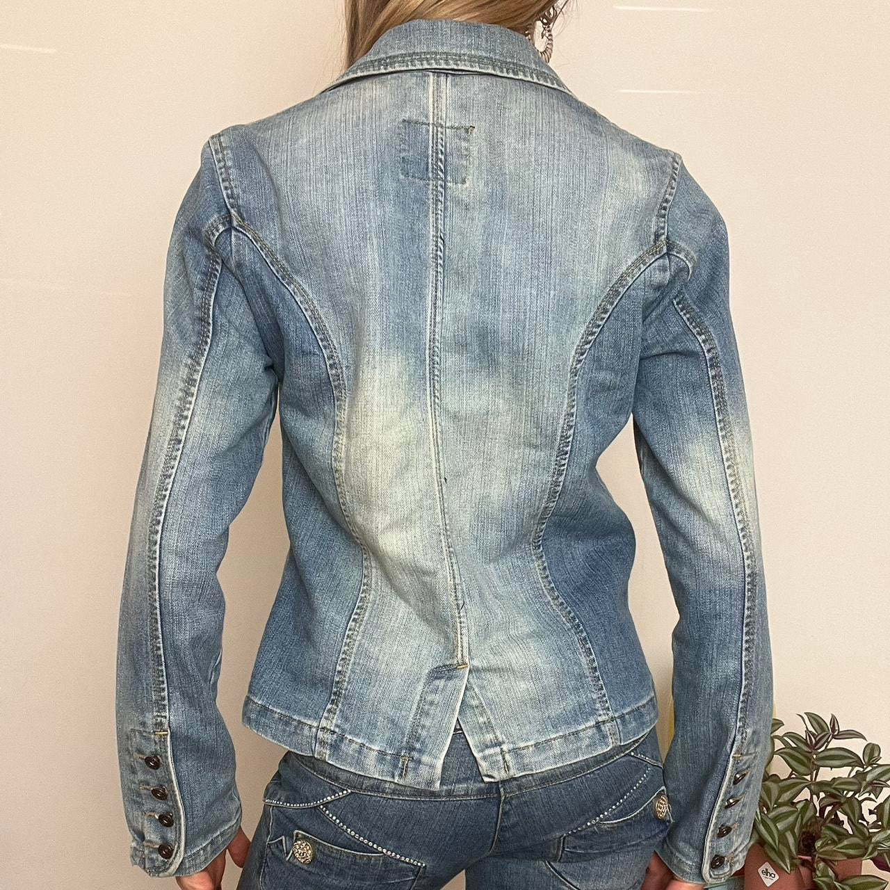 'Diesel' lightwash denim button up blazer