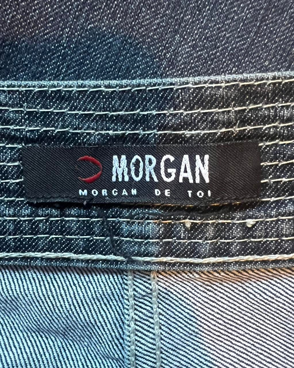 Morgan de toi dark wash denim capris