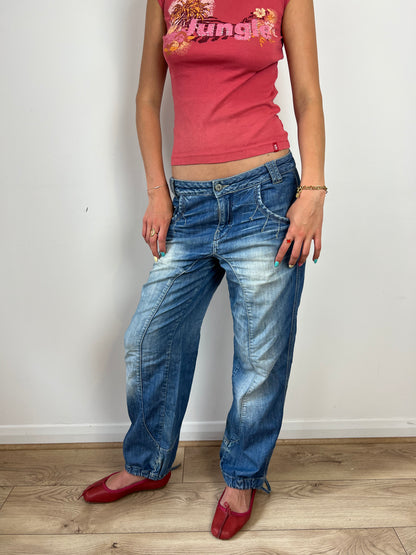 ONLY oversized parachute jeans, S