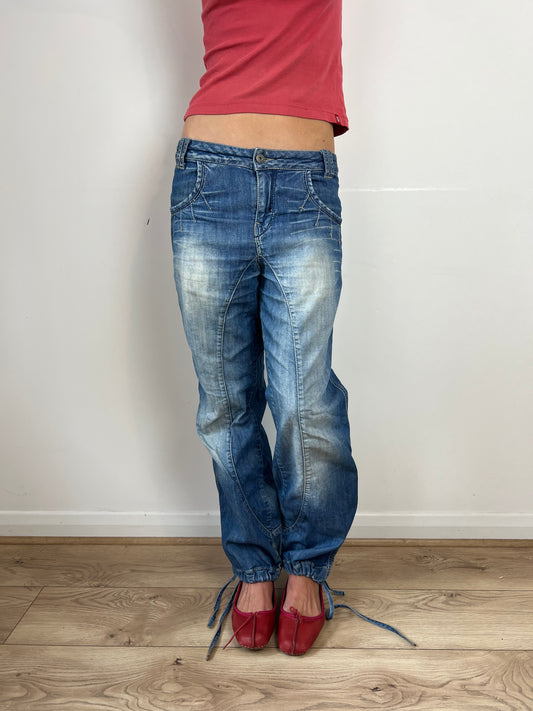 ONLY oversized parachute jeans, S