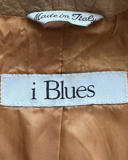 tan genuine leather biker jacket