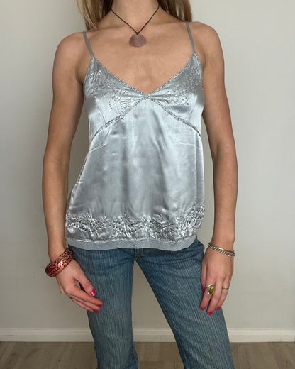 'BAY' silver sequin cami