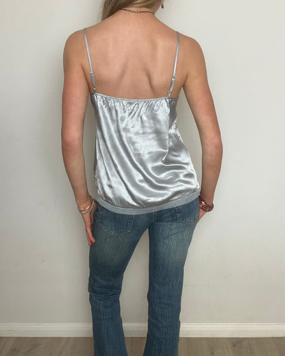 'BAY' silver sequin cami