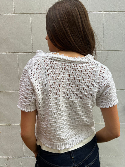 vintage 00s crochet cardigan