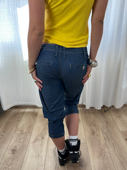 Vintage balloon leg denim capris