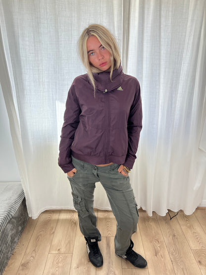 Adidas purple zip up jacket