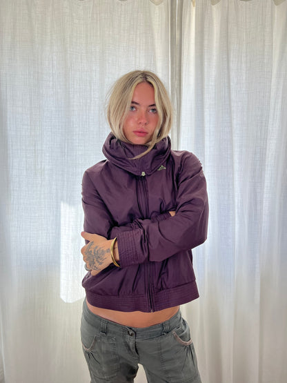 Adidas purple zip up jacket