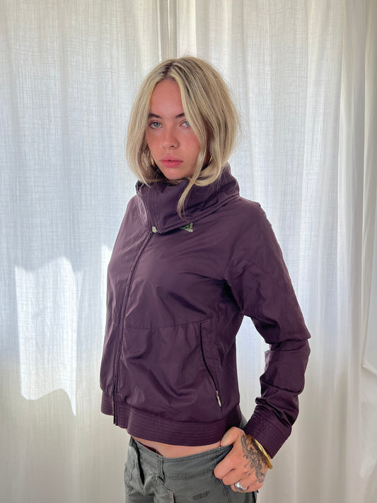 Adidas purple zip up jacket