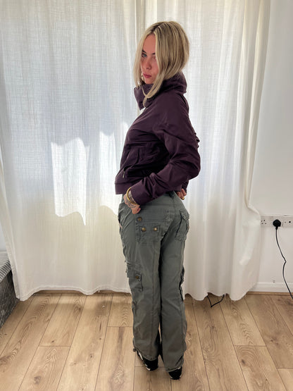Vintage khaki cargo trousers