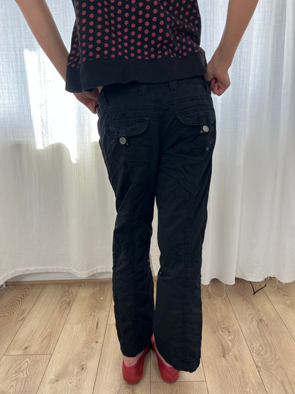 Vintage black cargo trousers