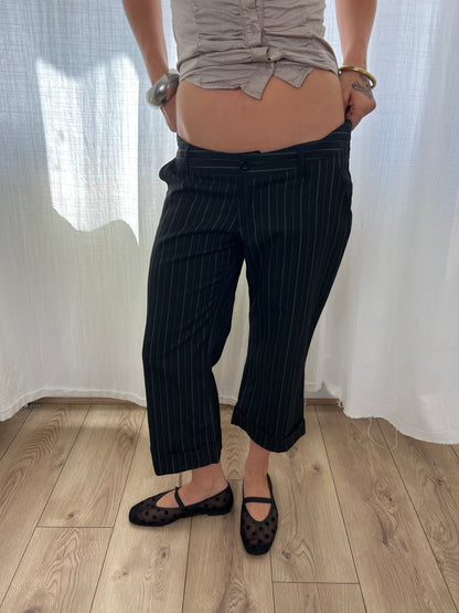 Vintage pinstripe capris