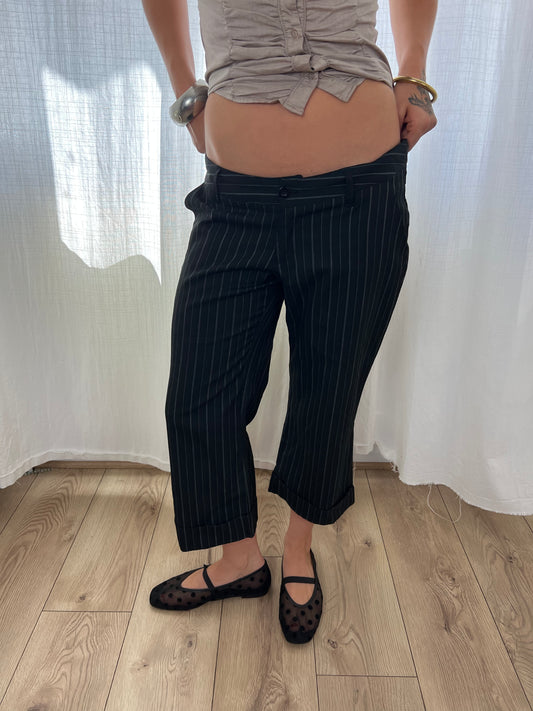 Vintage pinstripe capris