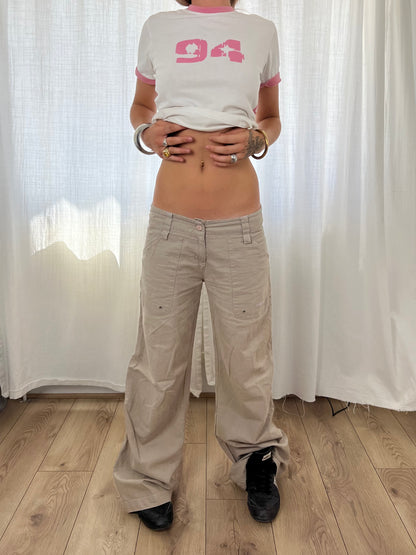 Billabong wide leg linen trousers