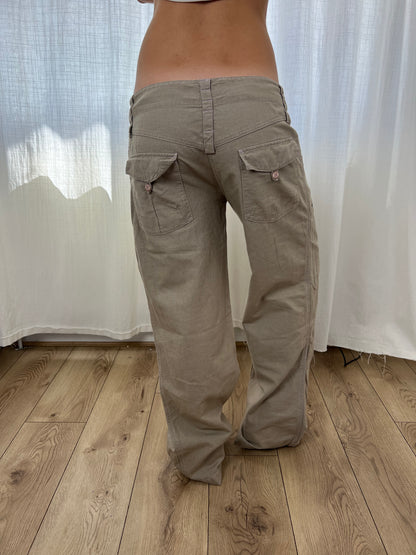 Billabong wide leg linen trousers