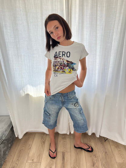 Vintage white graphic tee