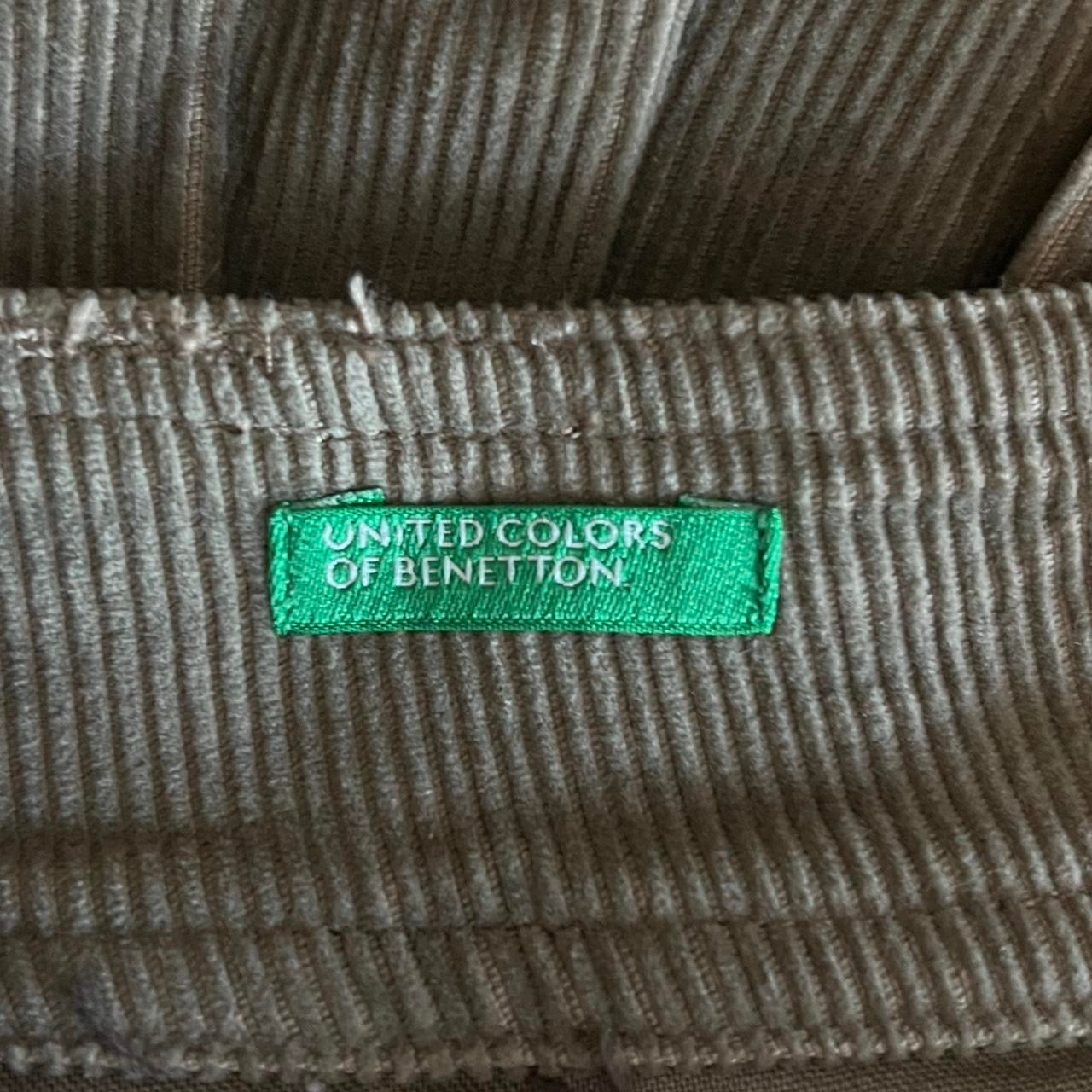 United Colors of Benetton corduroy pleated mini skirt