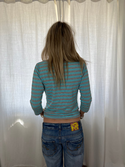 Buffalo graphic striped top