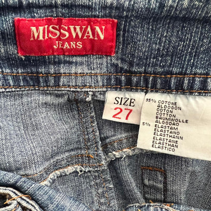 blue denim cargo midi skirt