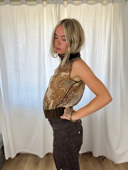 Vintage sheer turtleneck top
