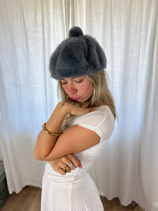 Kangol grey beret