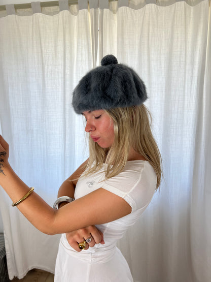 Kangol grey beret