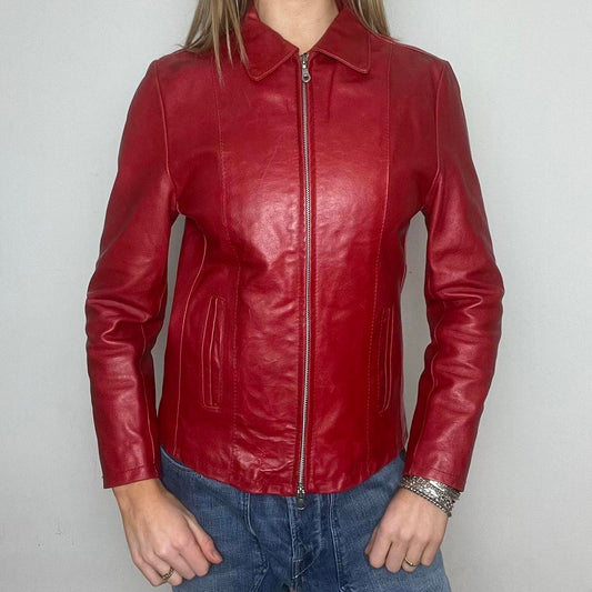 red leather jacket, S