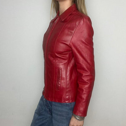 red leather jacket, S