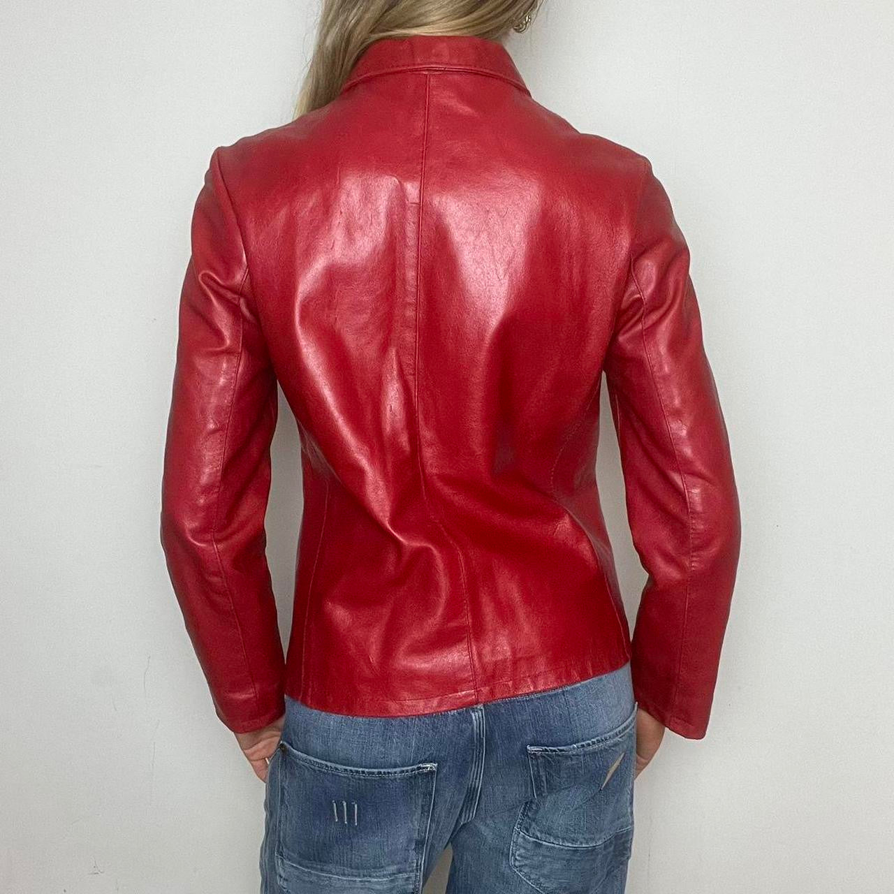 red leather jacket, S
