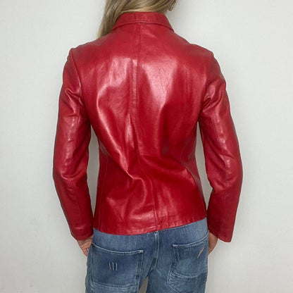 red leather jacket, S