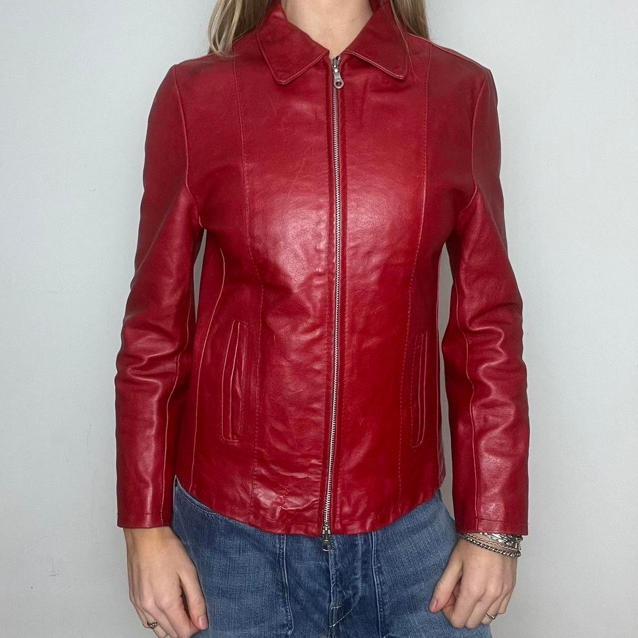 red leather jacket, S