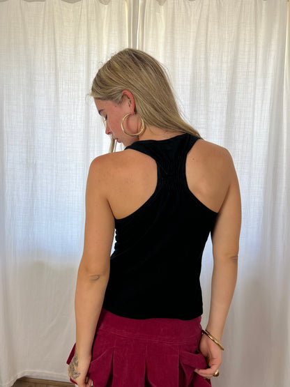 Clockhouse beaded racerback top