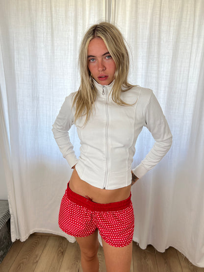 s.Oliver white zip up