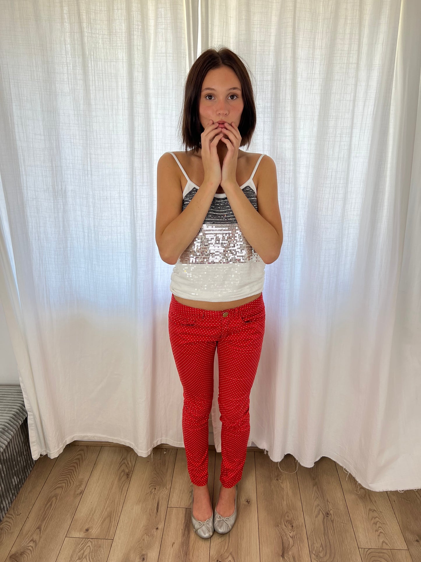 MAX&Co polka dot trousers