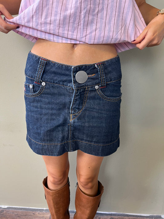 miss sixty denim mini skirt