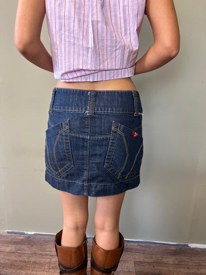 miss sixty denim mini skirt