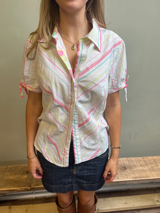 vintage 00s striped blouse