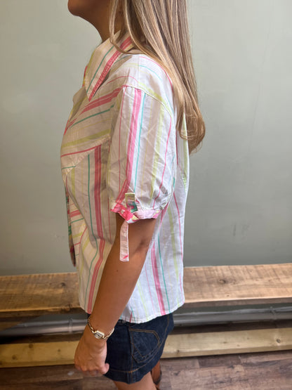 vintage 00s striped blouse