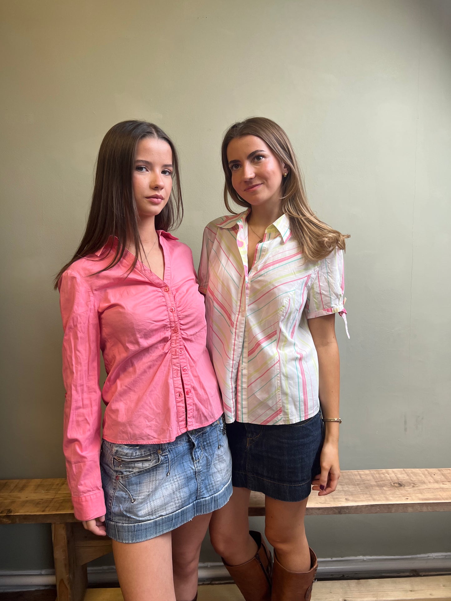 vintage 00s 'terranova' pink shirt