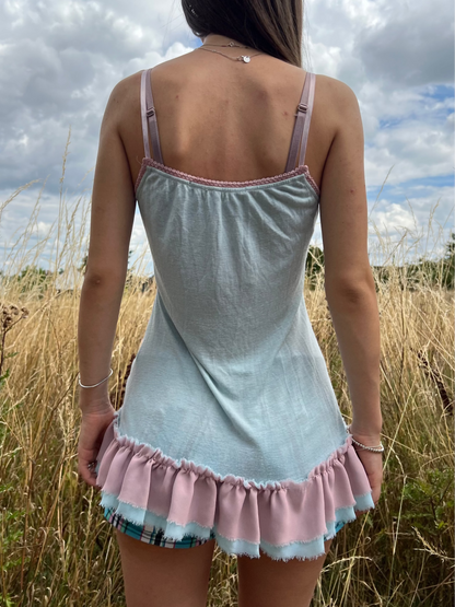 Layered babydoll cami top