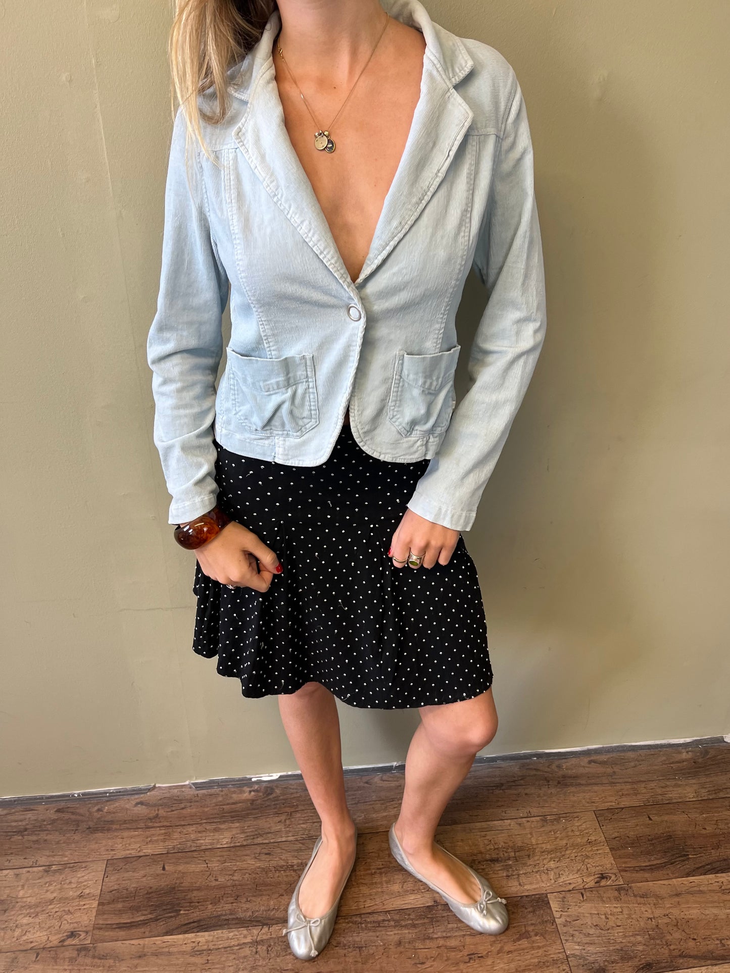 vintage 00s baby blue blazer