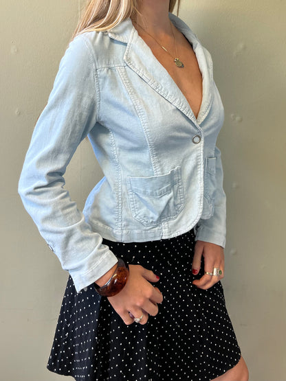 vintage 00s baby blue blazer