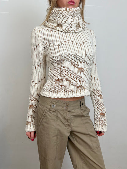 knit roll neck, S/M