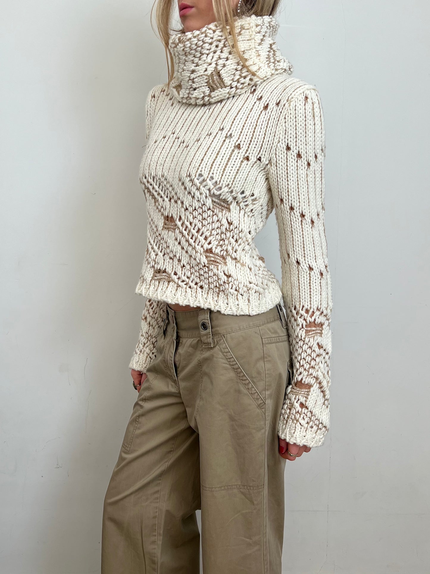 knit roll neck, S/M
